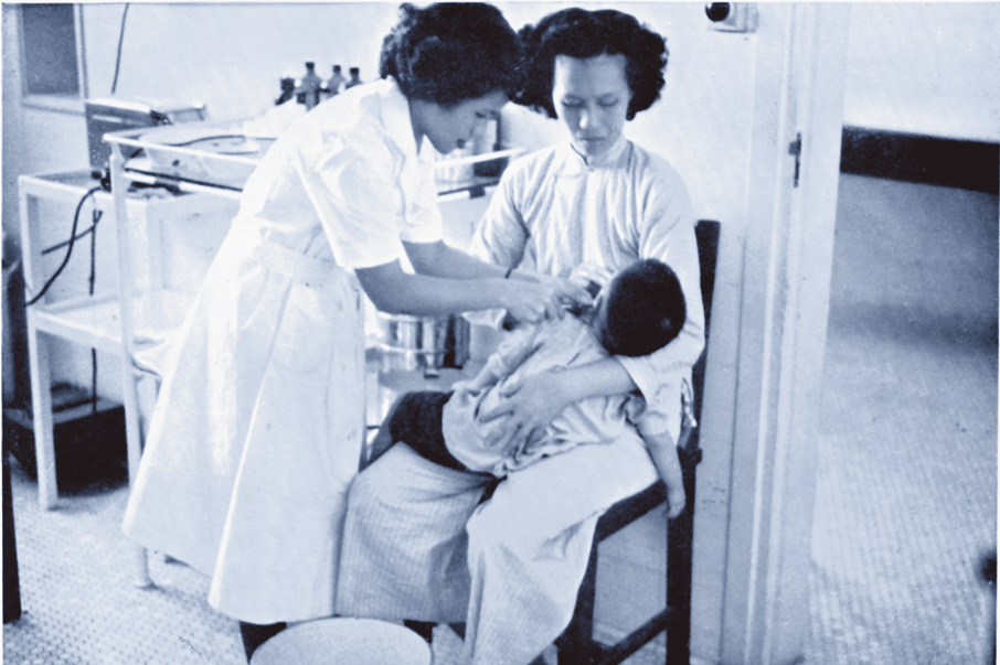 50年代的太古診療所，提供醫療服務予員工及家屬。 