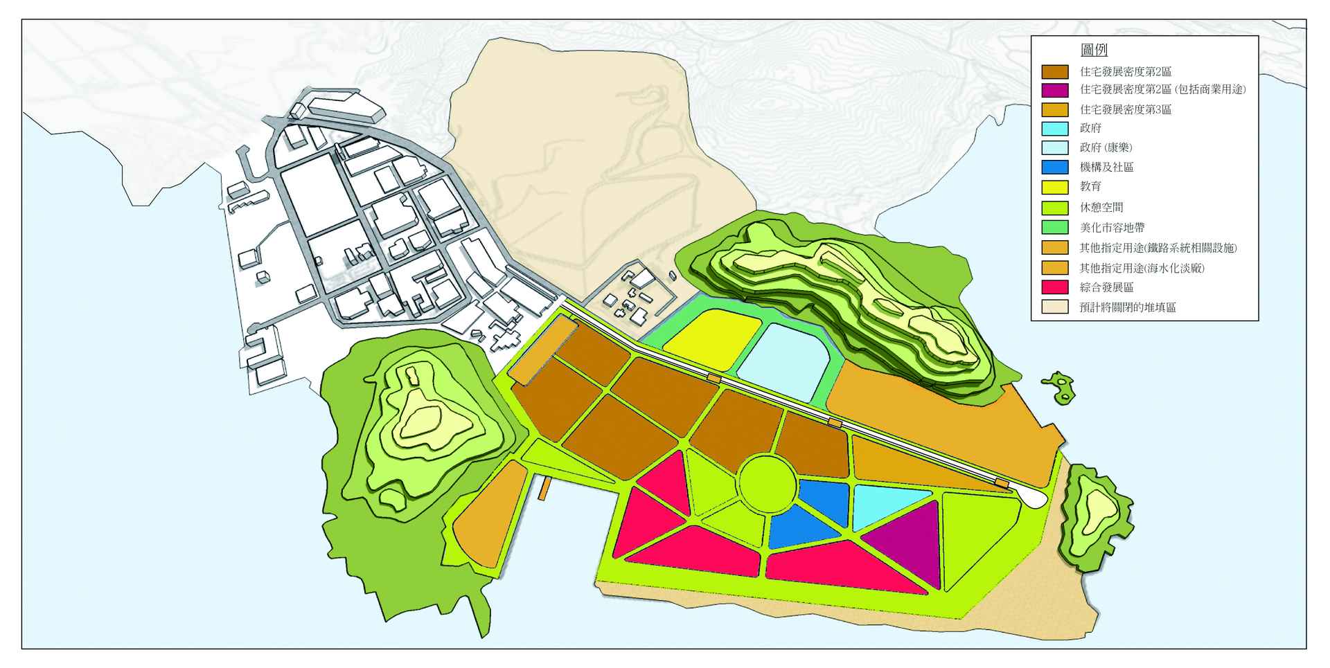 將軍澳137區的規劃想像 - 發展大綱總圖