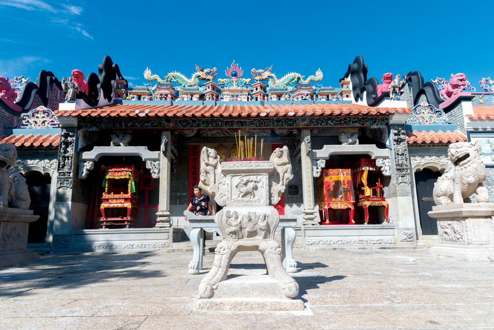 玉虛宮是長洲裝飾最漂亮的廟宇，帶有閩南風格。