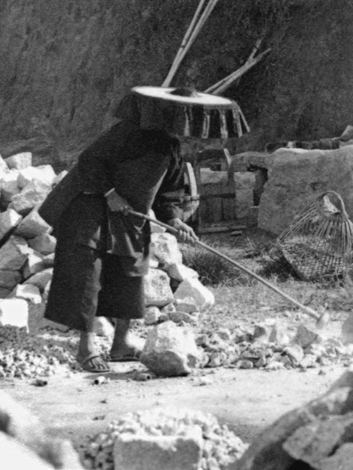 客家石匠，攝於1930年代。